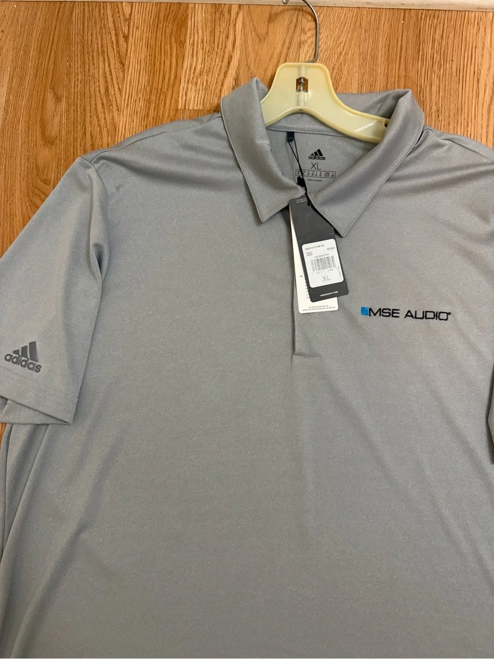 New Adidas Gray Performance Polo XL